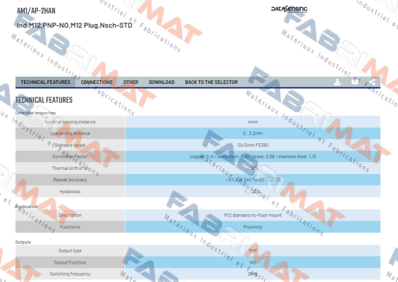 AM1/AP-2HAN Micro Detectors / Diell (now Datasensing)