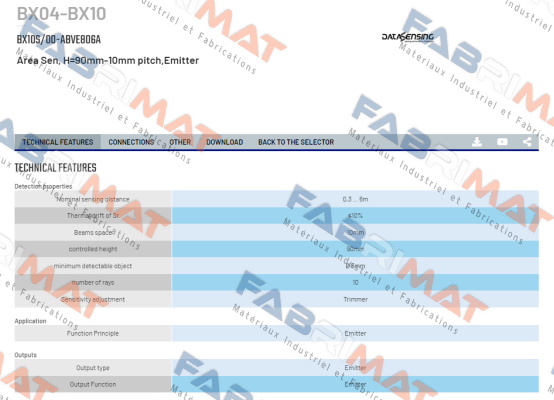 BX10S/00-ABVE806A Micro Detectors / Diell (now Datasensing)