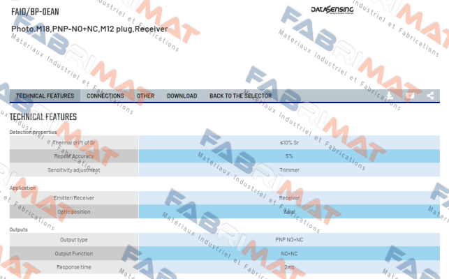 FAID/BP-0EAN Micro Detectors / Diell