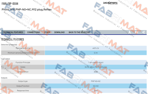 FARL/BP-0EAN Micro Detectors / Diell (now Datasensing)