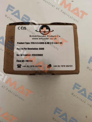 725I-S-S-6000-Q-HV-2-F-1-SX-Y-CE ACCU-CODER