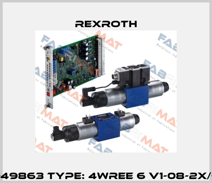 P/N: R900949863 Type: 4WREE 6 V1-08-2X/G24K31/F1V Rexroth