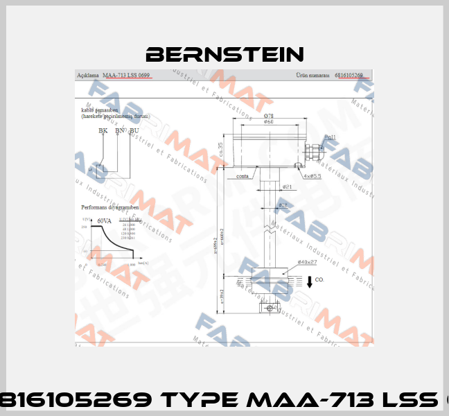 Nr. 6816105269 Type MAA-713 LSS 0699 Bernstein