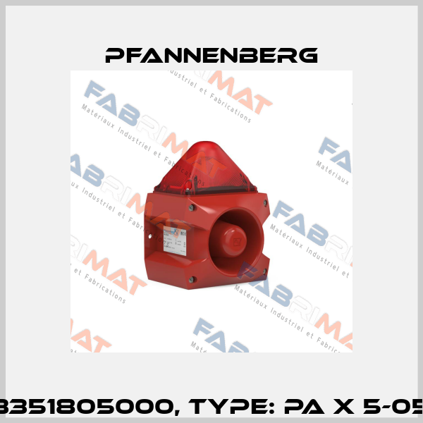 Art.No. 23351805000, Type: PA X 5-05 24 DC RO Pfannenberg