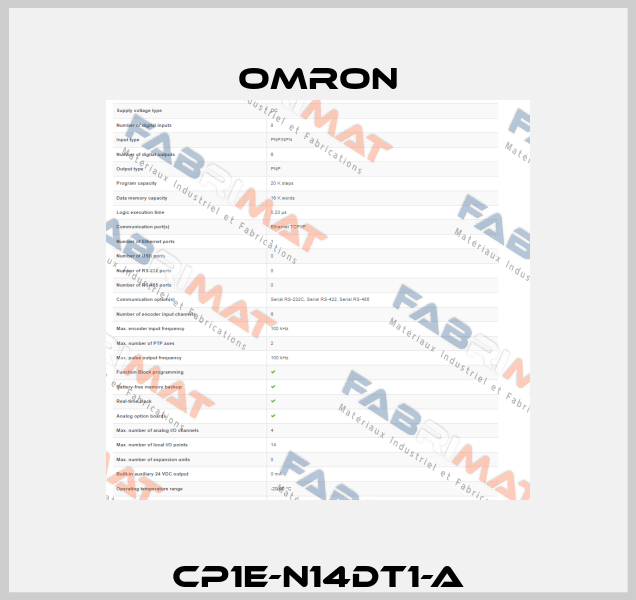 CP1E-N14DT1-A Omron