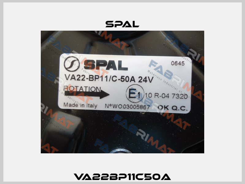 VA22BP11C50A SPAL