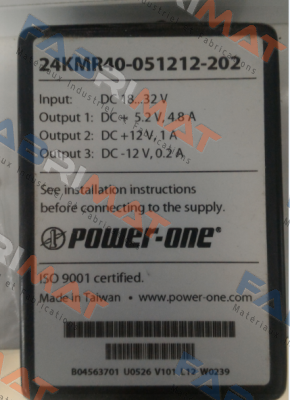 24KMR40-051212-202 not available  Bel Power Solutions