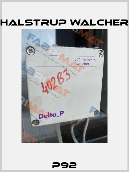 P92 Halstrup Walcher