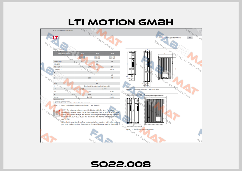 SO22.008 LTI Motion GmbH