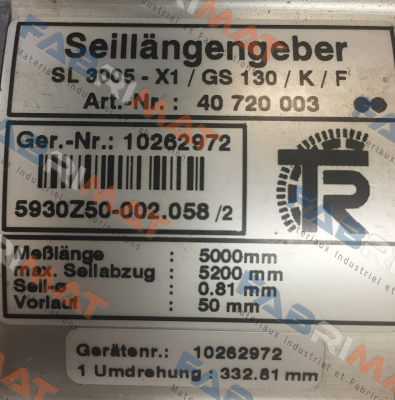 SL3005/GS130  FSG Fernsteuergeräte