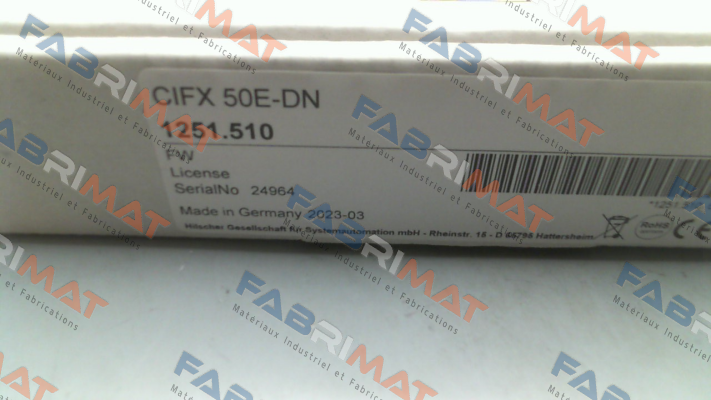 P/N: 1251.510 Type: CIFX 50E-DN/+ML Hilscher