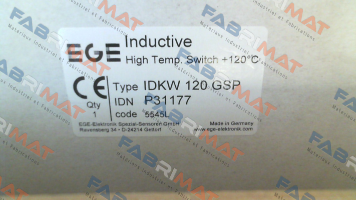 p/n: P31177, Type: IDKW 120 GSP Ege