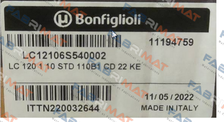 LC12106S540002 Bonfiglioli