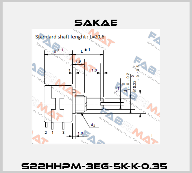 S22HHPM-3EG-5K-K-0.35  Sakae