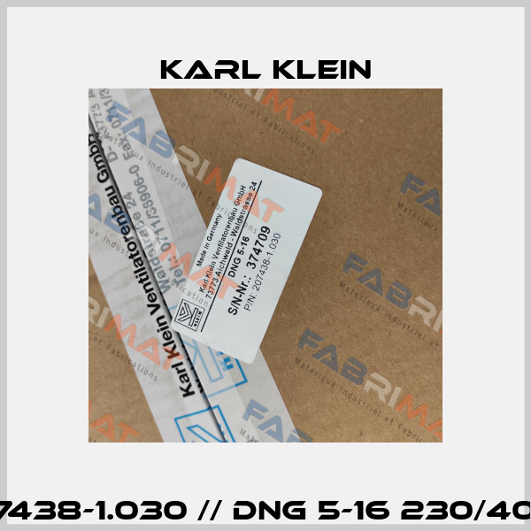 207438-1.030 // DNG 5-16 230/400V Karl Klein