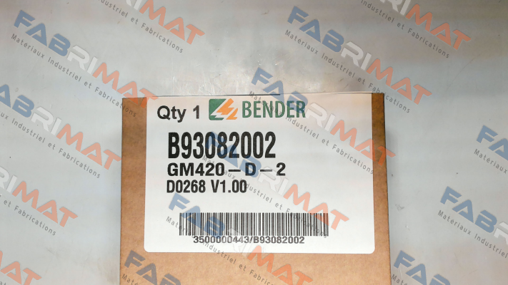 Nr. B93082002, Type: GM420-D-2 Bender