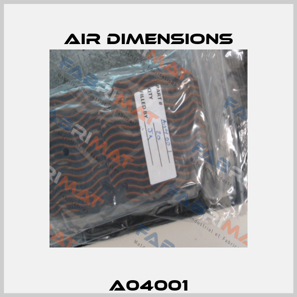 A04001 Air Dimensions
